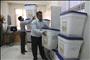 Officials prepare June 13, 2013 for the election in the city of  Amol (Reuters -Behrouz Khosravi)