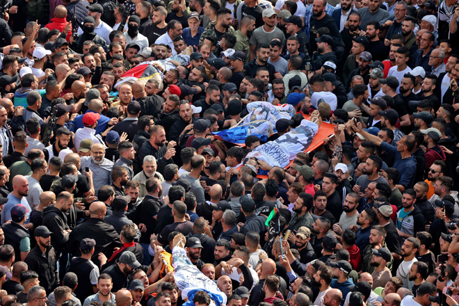 Mass funerals after Israeli raids on West Bank kill six