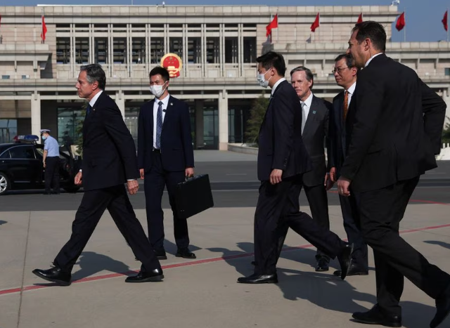 Antony Blinken arrives in China on mission to ease strained ties
