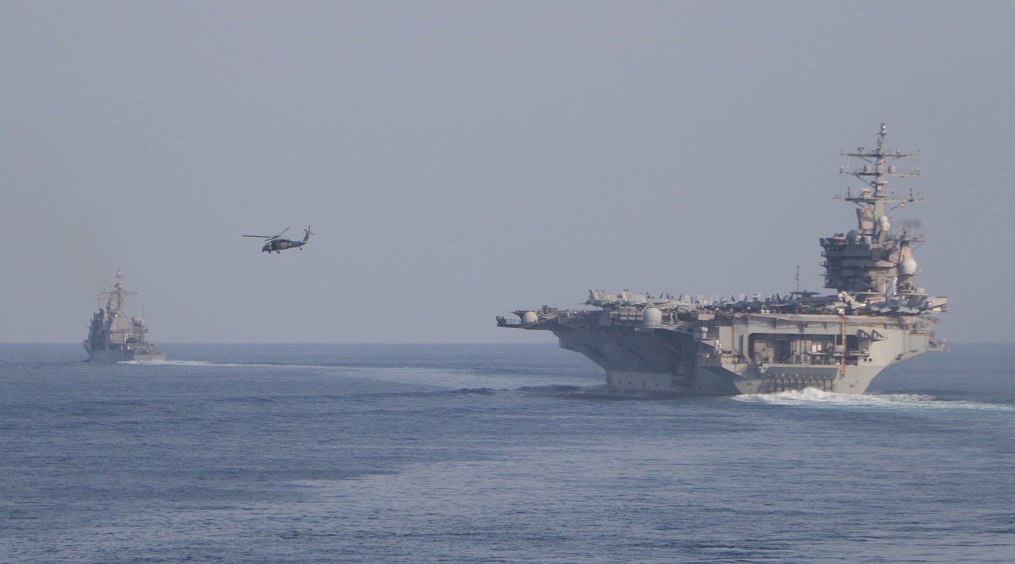 US aircraft carrier Eisenhower crosses Strait of Hormuz