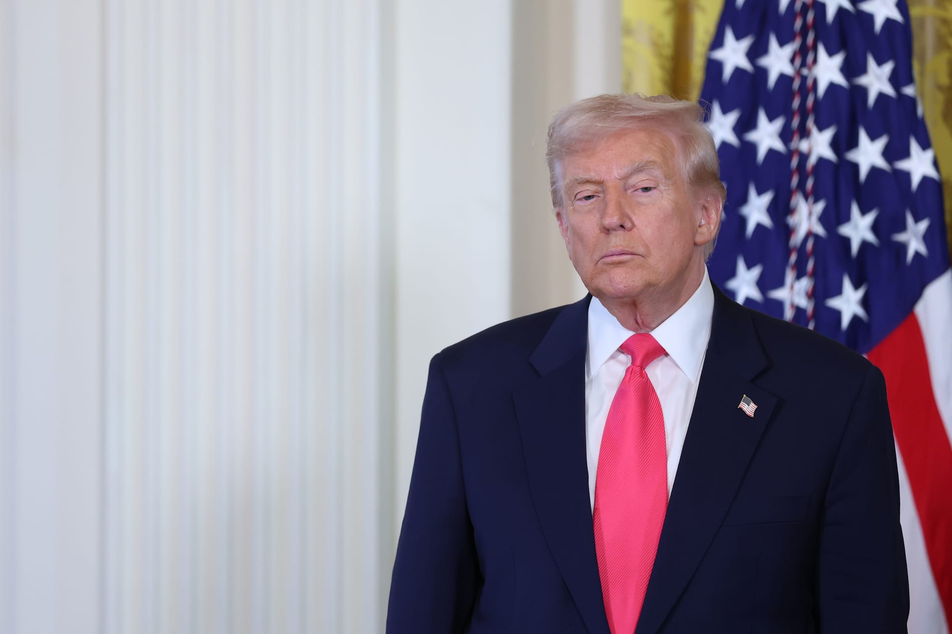 Trump says there is no rush for Iran deal, US blockade stays