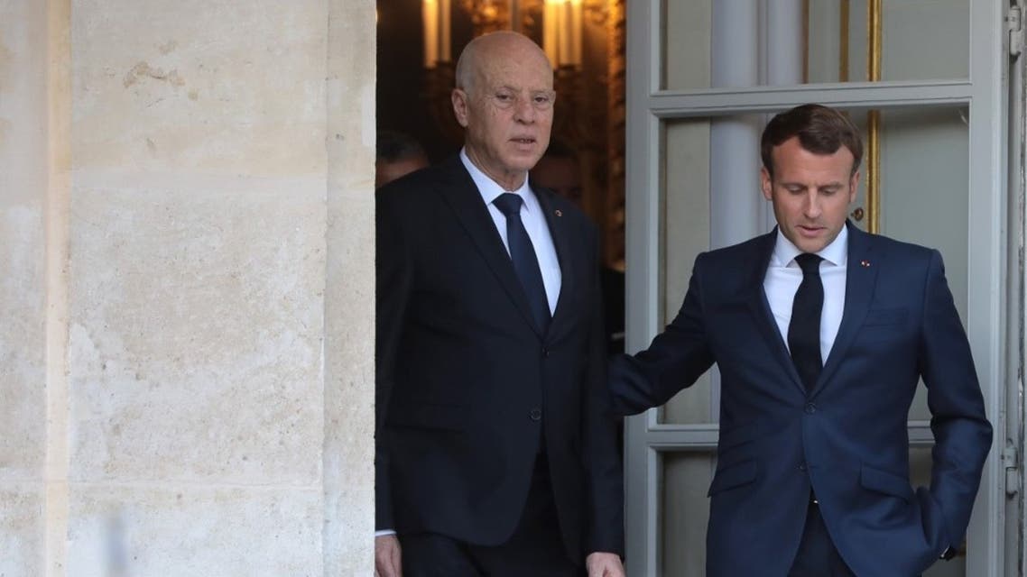 France&rsquo;s Macron discussed Tunisia situation with President Saied