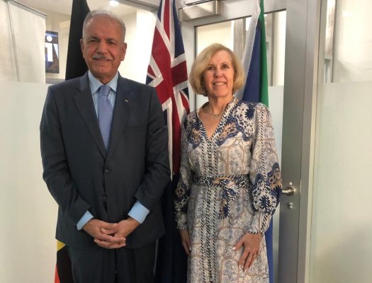 Australian Ambassador receives Ambassador Ajlouni
