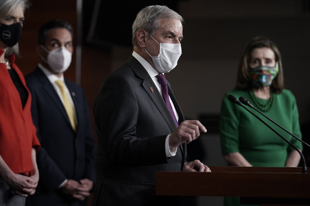 House passes $1.9T pandemic bill on near party-line vote