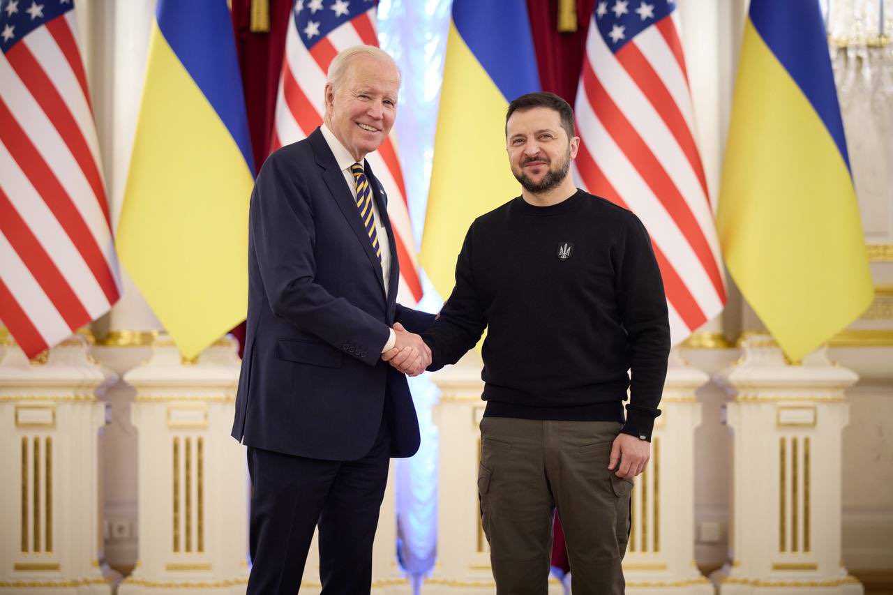President Joe Biden arrives in Kyiv on surprise visit