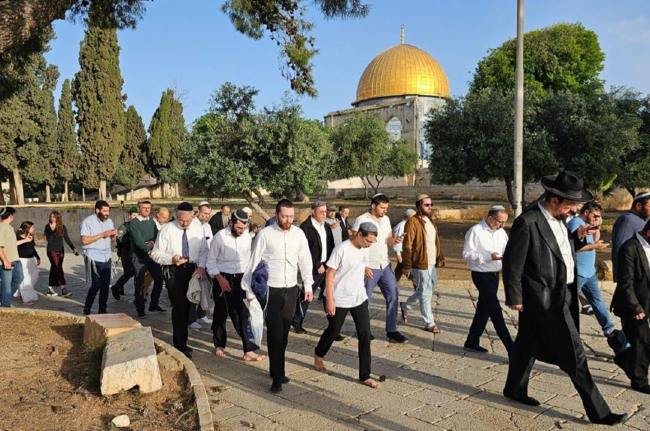 Israeli colonists storm Al-Aqsa Mosque compound under heavy police protection