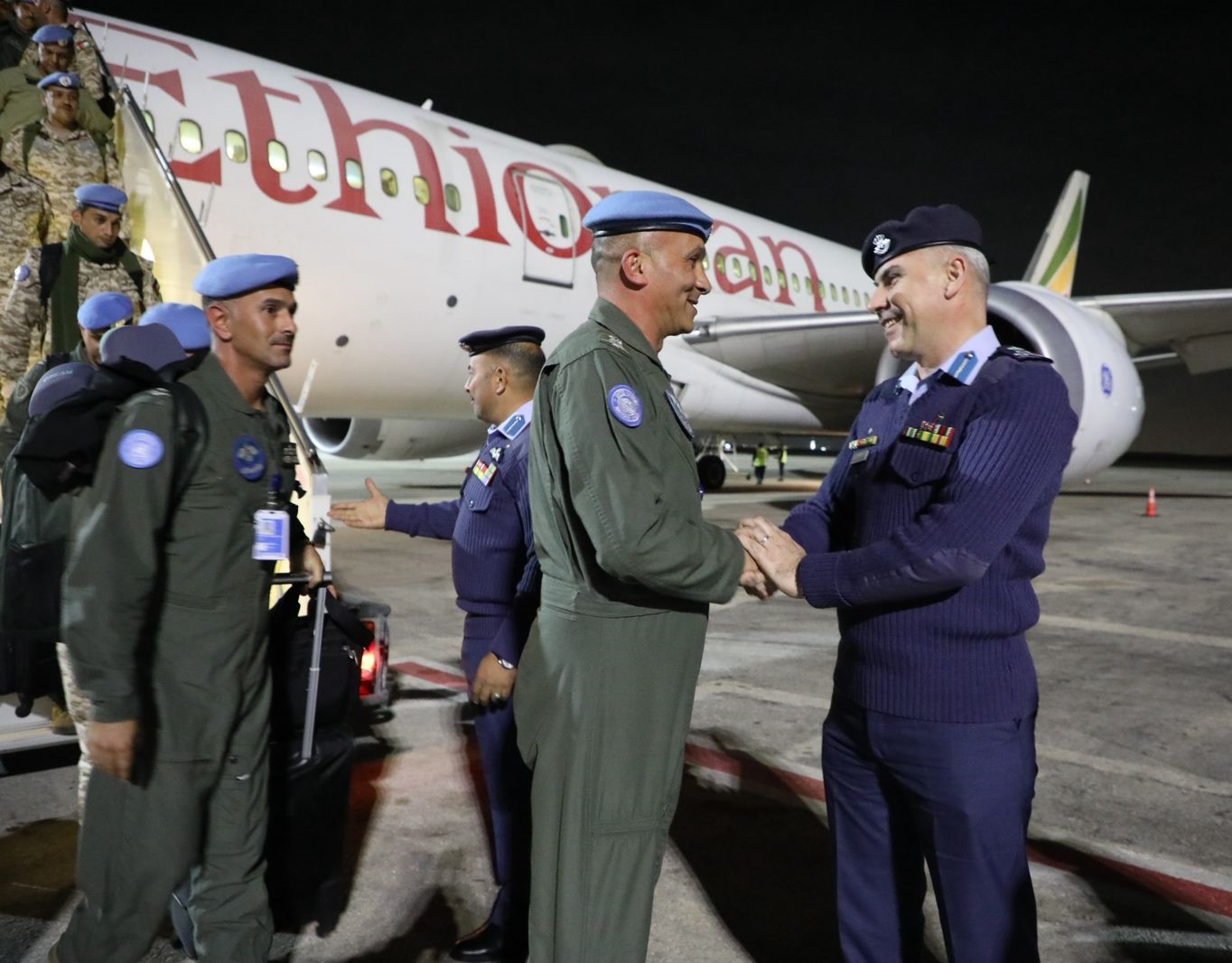 Jordanian Congo/2 Helicopter Unit departs for peacekeeping mission