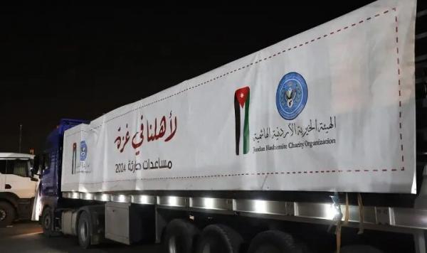 A recent aid shipment from Jordan reaches northern Gaza