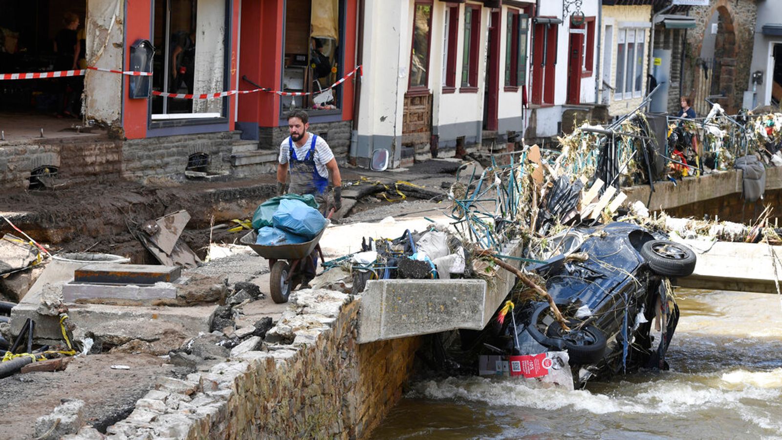 Germany and Belgium floods: Huge recovery operation under way as death toll reaches at least 170