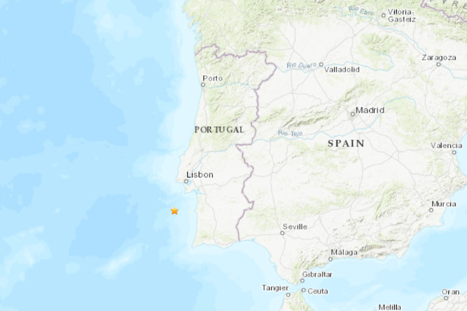 5.4-magnitude earthquake hits off the coast of Lisbon, Portugal 