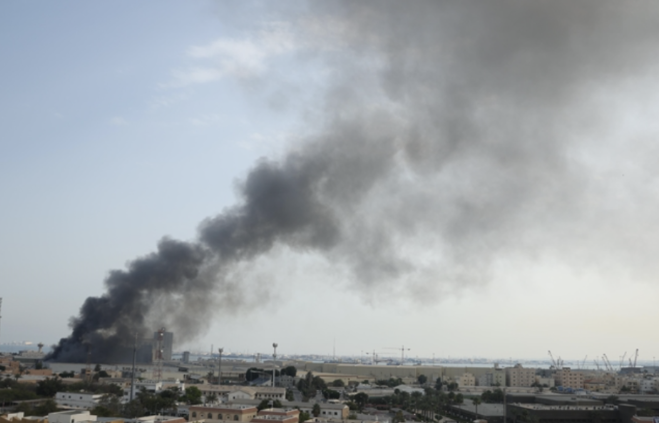 Bahrain says three people injured by Iranian missile debris