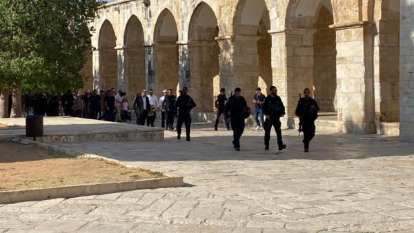 Hundreds of extremist settlers break into Al-Aqsa compound