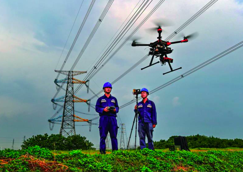 China: unmanned drones deployed to inspect power lines