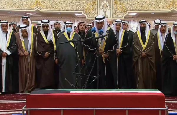 Kuwaits late Emir Sheikh Nawafs funeral started 