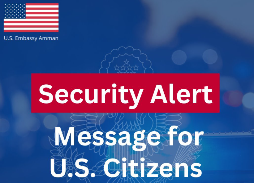 U.S. Embassy warns citizens in Jordan
