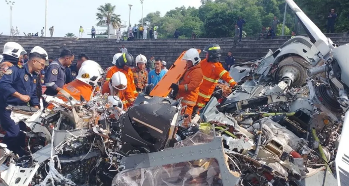 Ten dead as navy helicopters collide mid-air in Malaysia