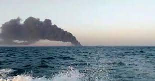 Irans largest warship the Kharg sinks after catching fire in Gulf of Oman