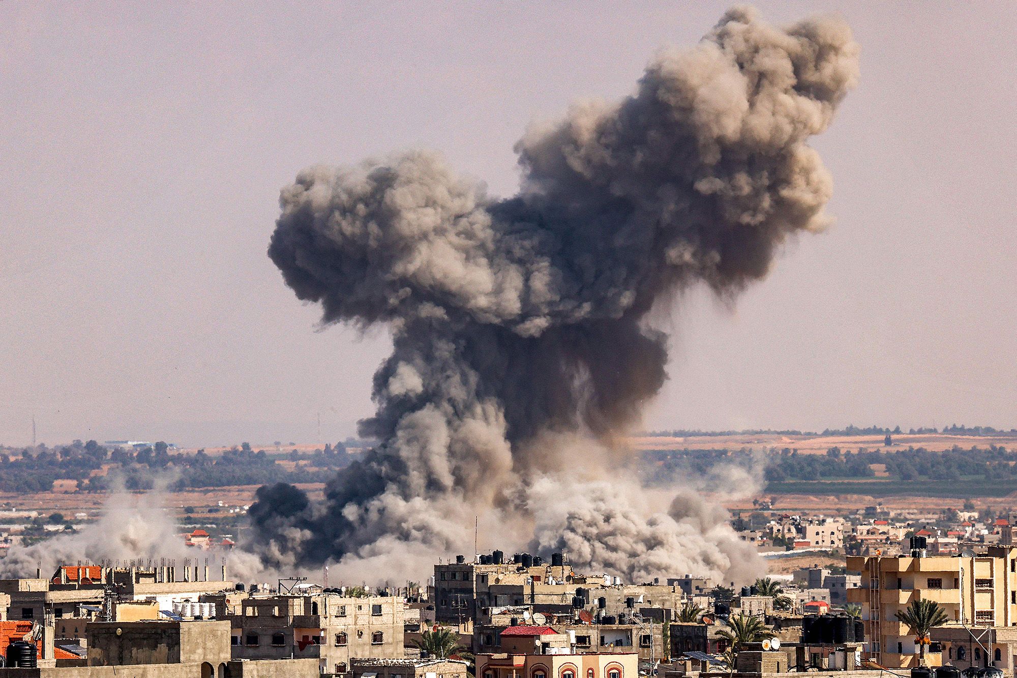 Injuries among civilians in a series of Israeli attacks across Gaza