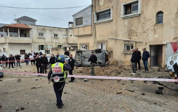 Five wounded in Iranian cluster bomb impact in Kafr Qasim 