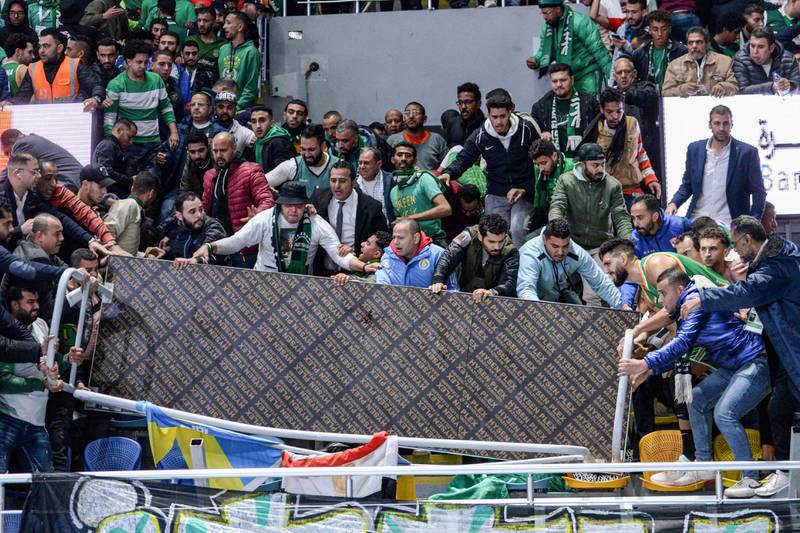 Dozens injured in stand collapse at Cairo basketball game