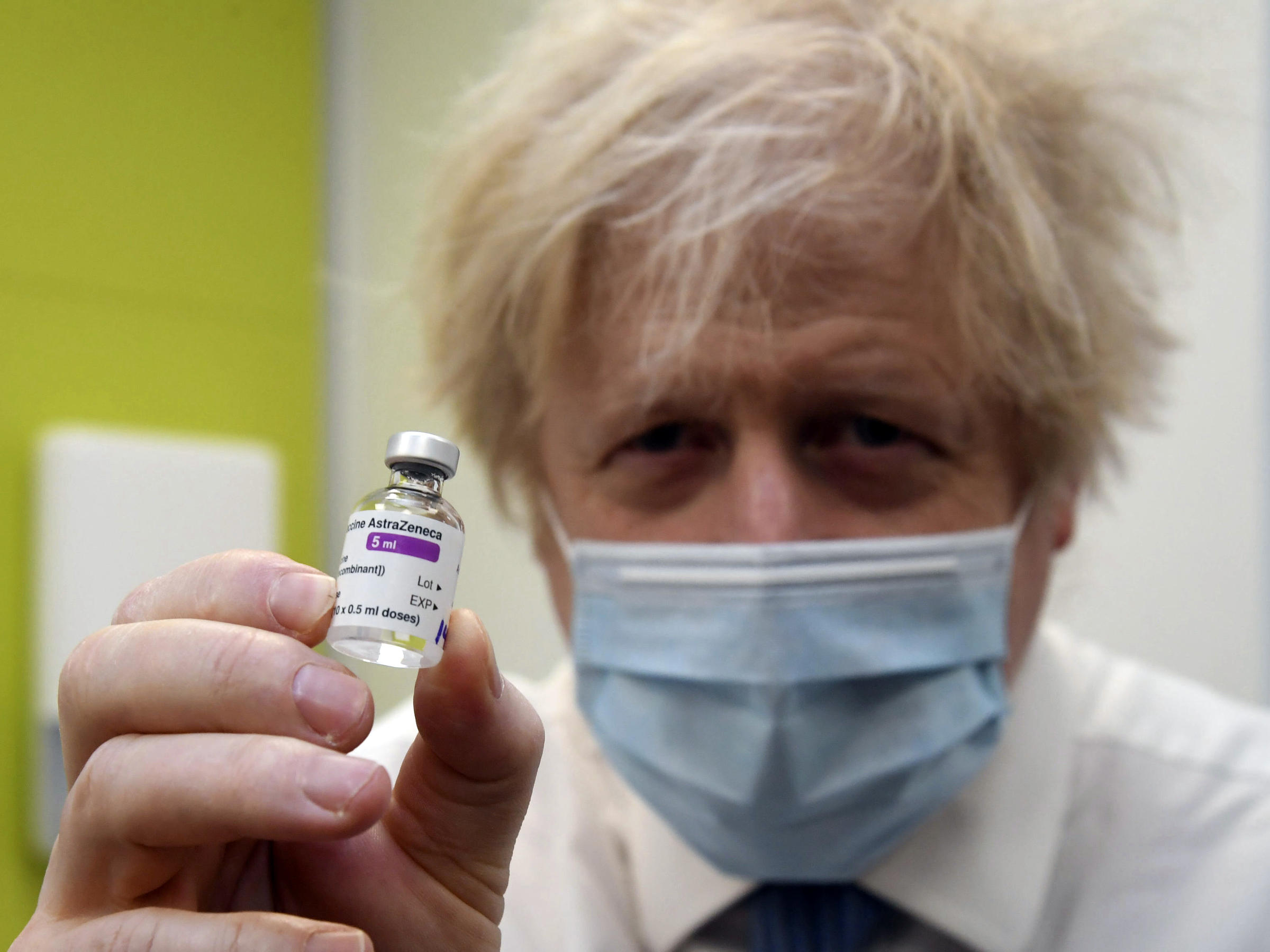 UK PM Johnson gets his first dose of AstraZeneca vaccine
