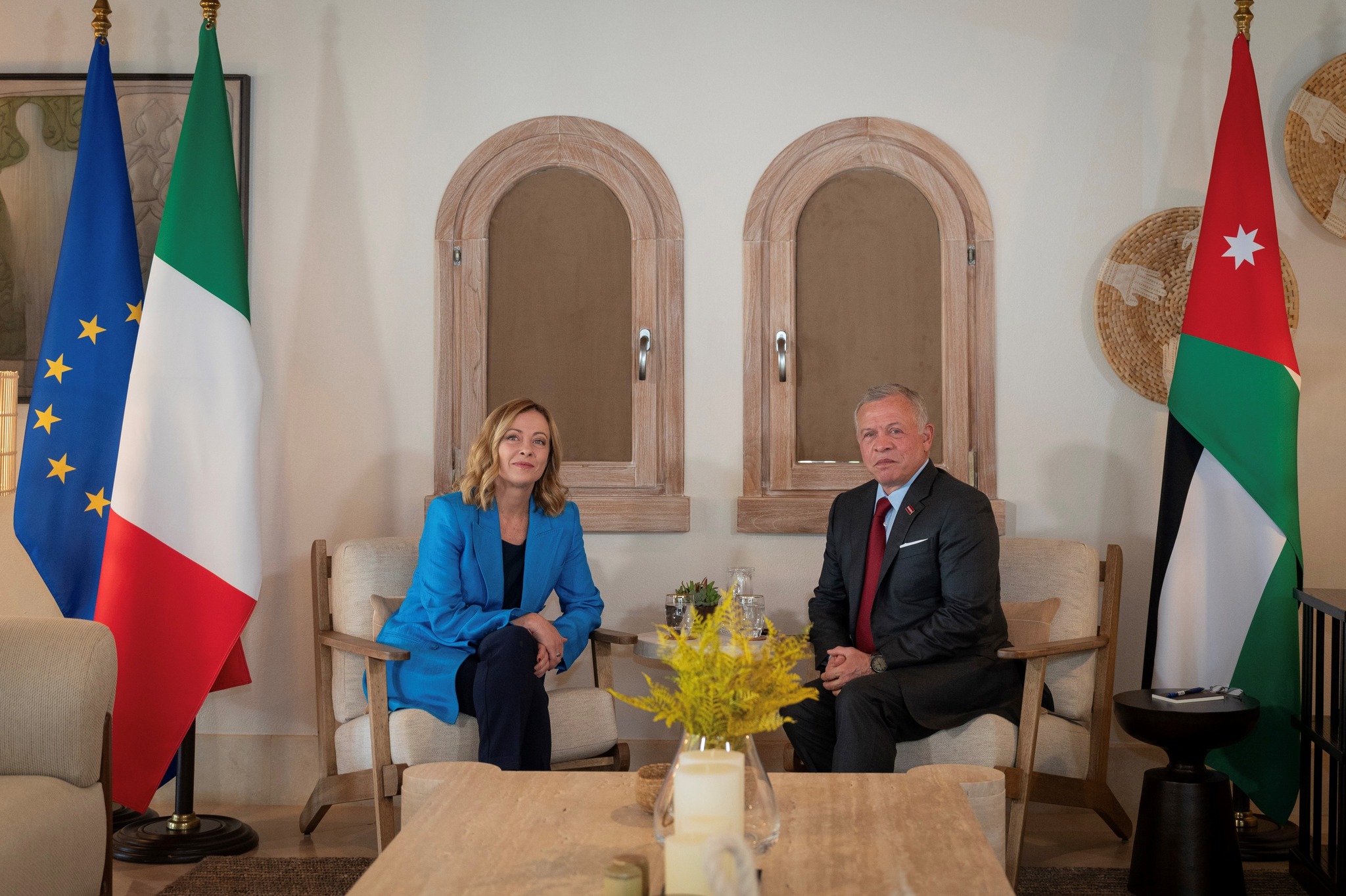 King, Italy PM discuss dangerous regional escalation