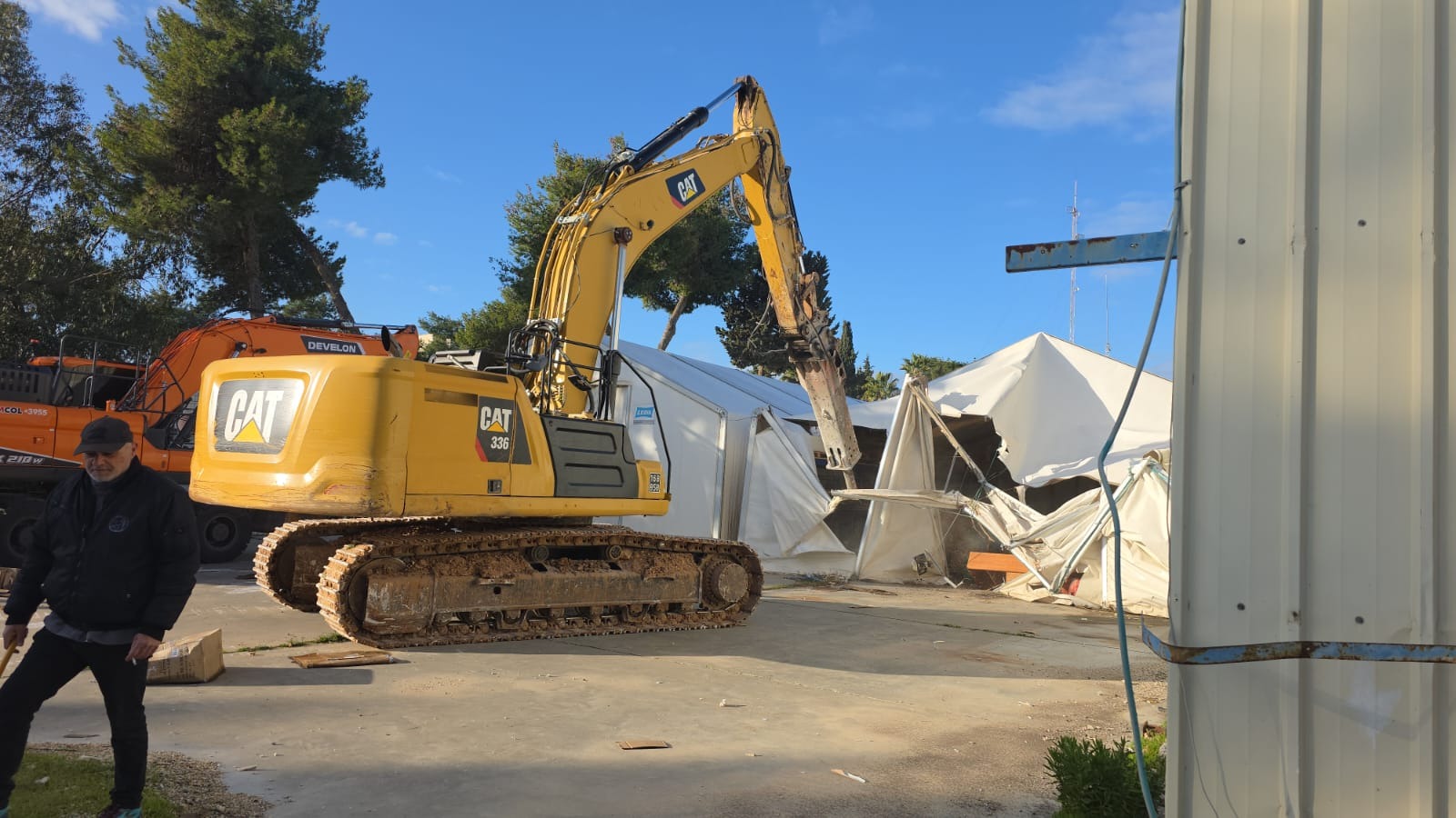 Israeli bulldozers demolish structures inside UNRWA compound in Jerusalem