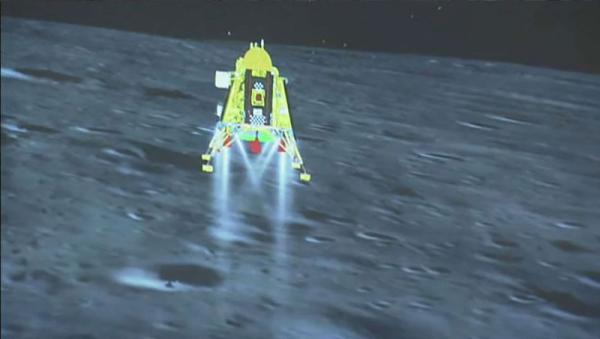 India lands spacecraft near moon’s south pole, a world first as it joins elite club