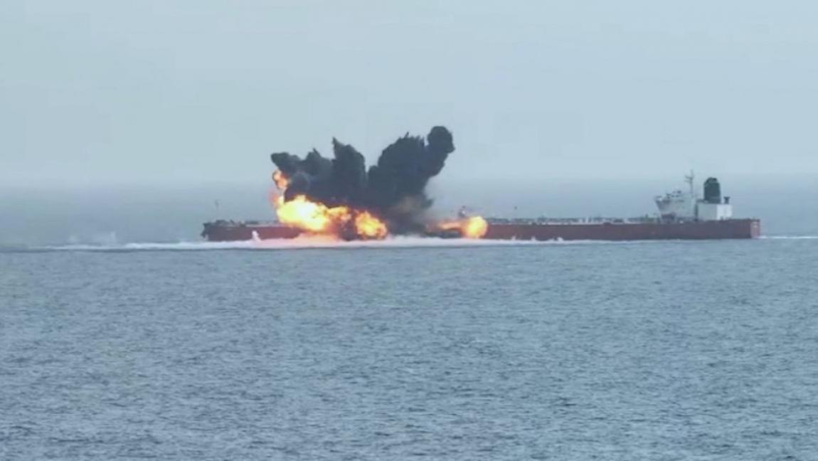 Iran says supertanker hits mines in Strait of Hormuz