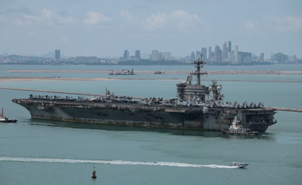 After 286 days at sea, US aircraft carrier arrives in Thailand