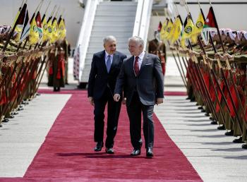 King receives Iraqi President 