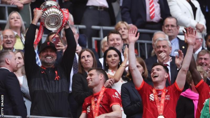 FA Cup final: Liverpool boss Jurgen Klopp says he 'could not be more proud' after beating Chelsea