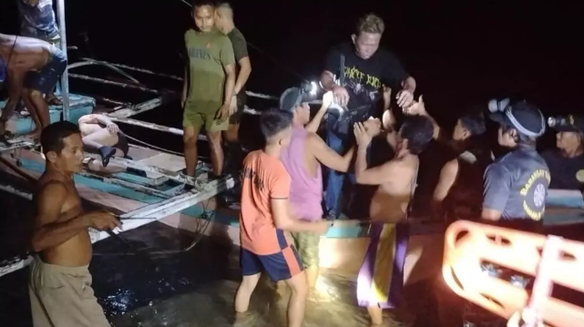 Philippine ferry fire kills 5, dozens missing