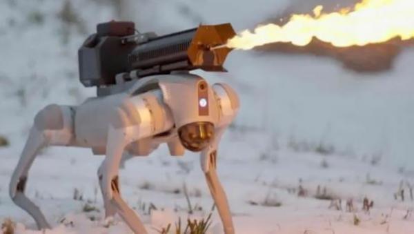 Ohio company to sell a ‘flamethrower-wielding robot dog’ called the Thermonator 