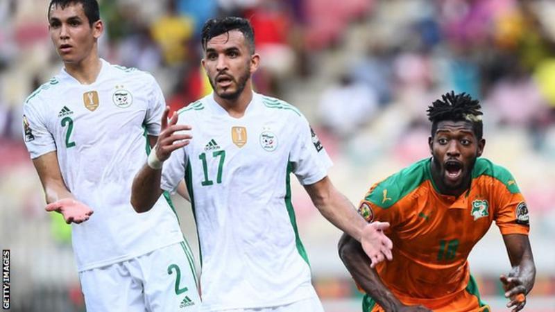 Defending champions Algeria crashed out of the Africa Cup of Nations with a 3-1 defeat against Ivory Coast in Douala